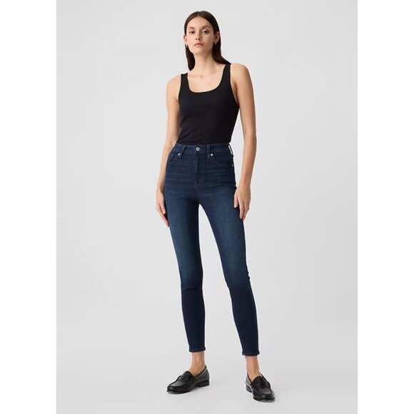 GAP Denim - Gap Skinny Jeans Denim High Rise Universal Dark Wash Size 2/26R